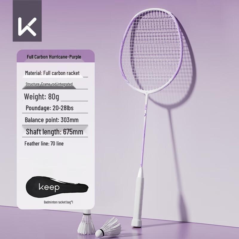 Keep Hurricane Badminton Racket