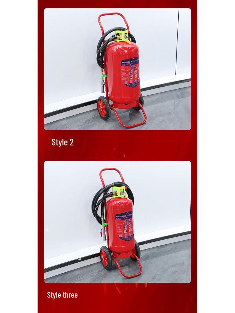20/35kg Dry Powder Fire Extinguisher Trolley for Shops and Warehouses