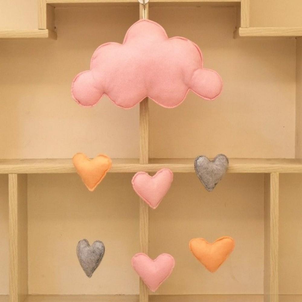 Nordic Style Nursery Room Pendant 3D Rainbow Cloud Garland Cloud Pendant  Classroom Decor