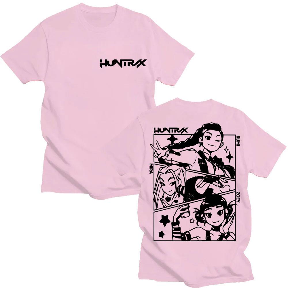 Kpop Anime Demon Hunter Hunters Huntrix Girls T Shirt Men Women Cute Movie Popular T-shirts Oversized Cotton Fashion Tees Gifts