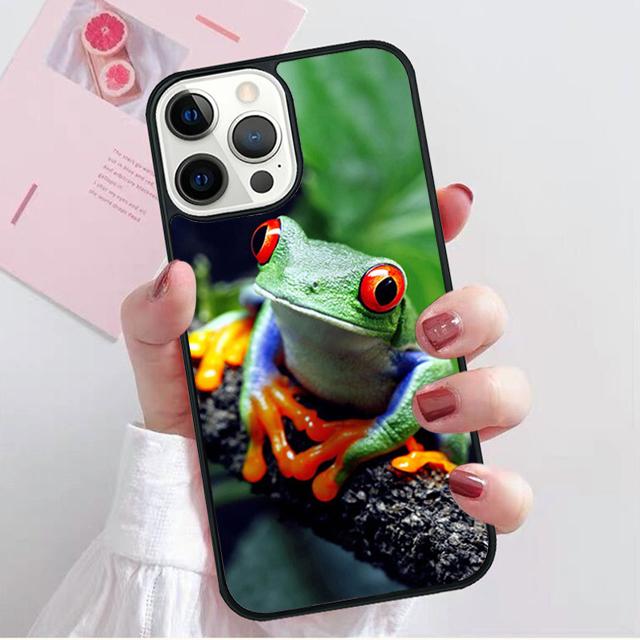 

Лягушка Милые Животные Чехол-Ракушка Для iPhone 17 Air 15 16 14 13 12 Pro Max 11 Pro Max Plus Чехол для Телефона iPhone 11pro max