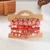 Stylish Valentine's Day Bracelets for Women Heart Charm Stackable Wristchain Trendy Accessory For Her