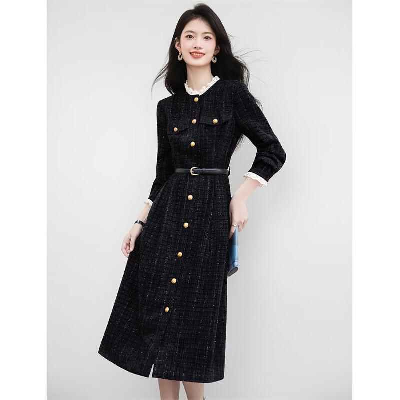 Hepburn Style Commuter A-Line Shirt Dress
