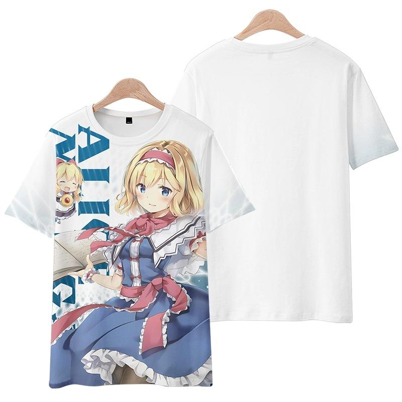 Game Touhou Project Cosplay T-Shirt 3D Hakurei Reimu Print Anime Cartoon Tees Summer Men Women Harajuku