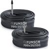 YunSCM 2 шт., Камера 700x28c, Presta Довгий вентиль 60 мм Високий