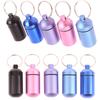 5 Farben Mini-Aluminium-Medikamentenflasche Wasserdichte Outdoor-Medikamentenflasche Mit Schlüsselanhänger-Aufbewahrung Erste-Hilfe-Medikamentenflasche Versiegelt
