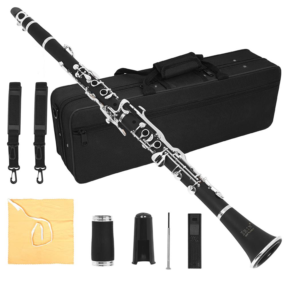 

IRIN G Key Clarinet 17 Keys German System Bakelite Wooden Clarinet Pro Woodwind Musical Instrument With Box Reed Accessories