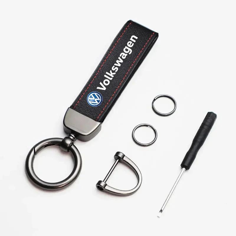 Hijk1 ·Car Tire Wheel Valve Caps Cover Suede Car Key Chain Ring Keychain For VW GTI Polo Golf MK6 Passat B7 B8 Tiguan Arteon ID.3 Jett