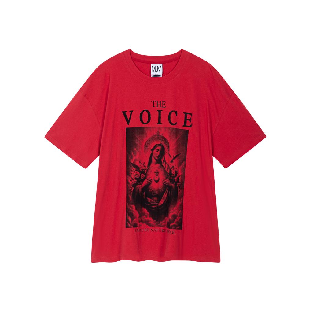 Moseukitomeodeoleoseu The Voice Big T-Shirt -Red