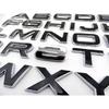 A-Z luxury black 3d letters bonnet and trunk car sticker vehicle emblems decals for RANGE ROVER OVERFINCH KAHN cars