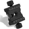 Haoge 50mm Subtend Double Dual Quick Release Clamp for Arca Swiss RRS Benro Rail Plate Nodal Slide CP-50BII