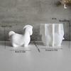 3D Horse Clay Gypsum Plaster Molds Handmade Decoration Craft Art Ornament Concrete Cement Mould Pony Candle Silicone Resin Mold