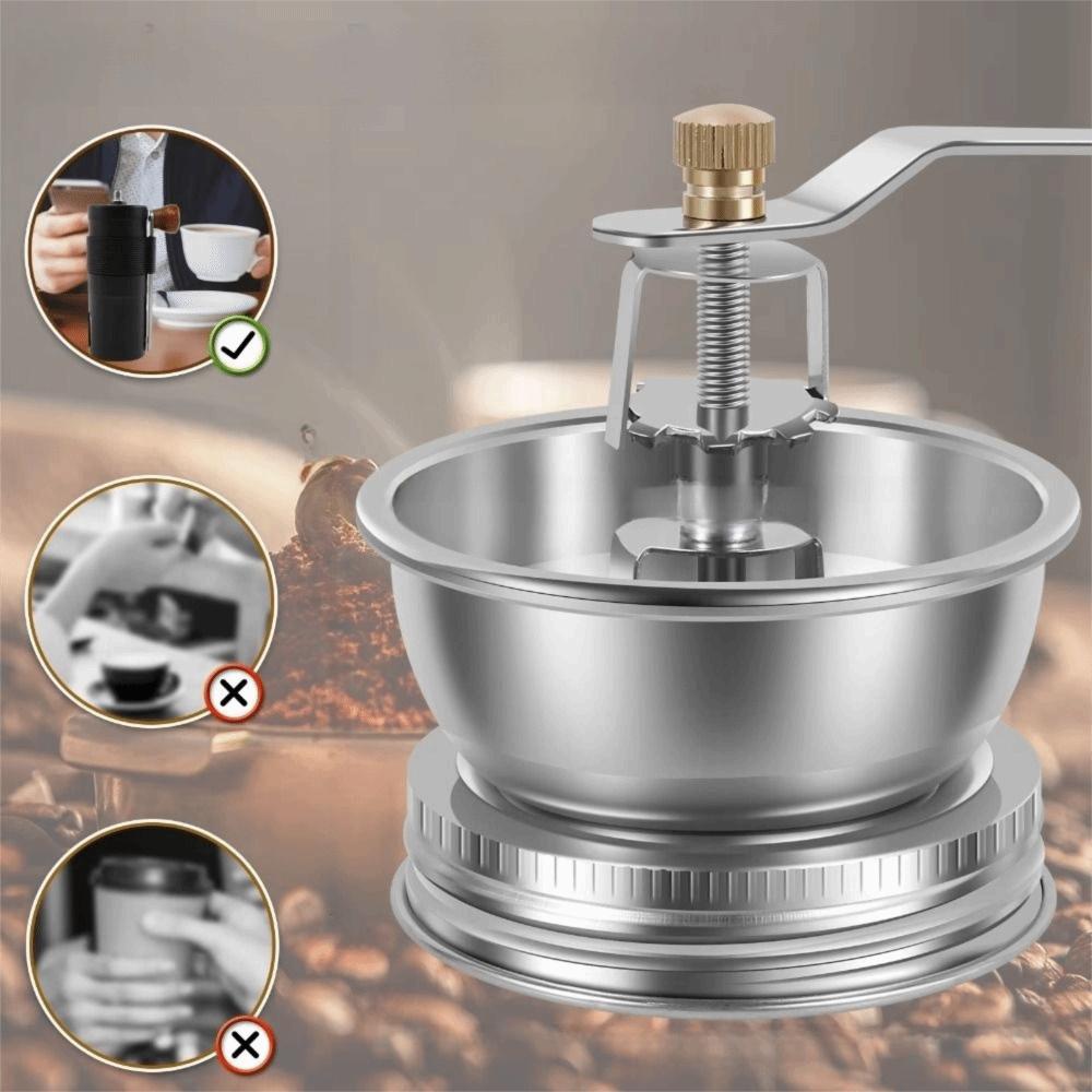 Adjustable Settings Mason Jar Coffee Grinder Ceramic Core Bean Grinder Tools  Coffee Accessories