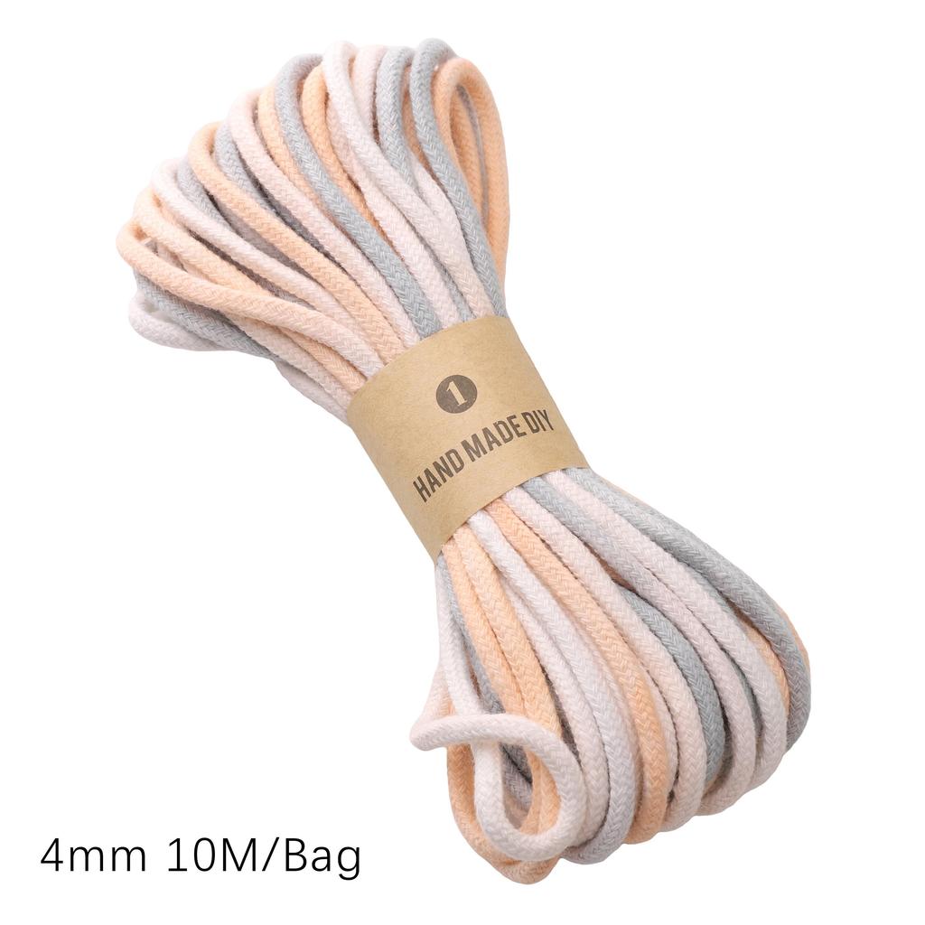 Core Cotton Monochrome Braided Rope Cotton Cord Thread String DIY Beading Bracelet Jewelry Making