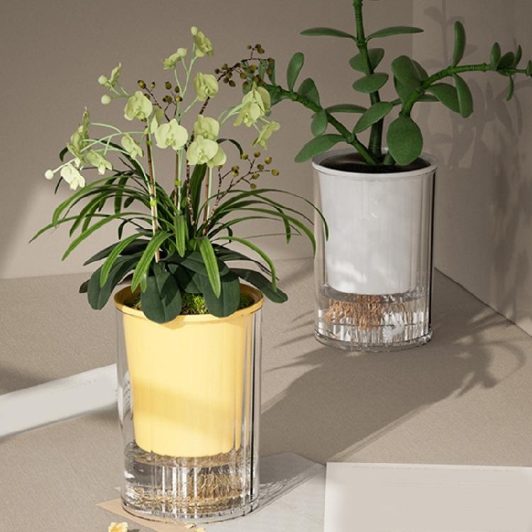 Modern Selfwatering Flower Pot Healthy Plant Growth Auto Watering Flower Holder For Home Decors Balcony Planting Supply