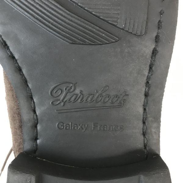 PARABOOT Suede Leather Goodyear Welt Plain Toe Shoes Size 9.5 28.0cm Brown Dress Shoes(USED)