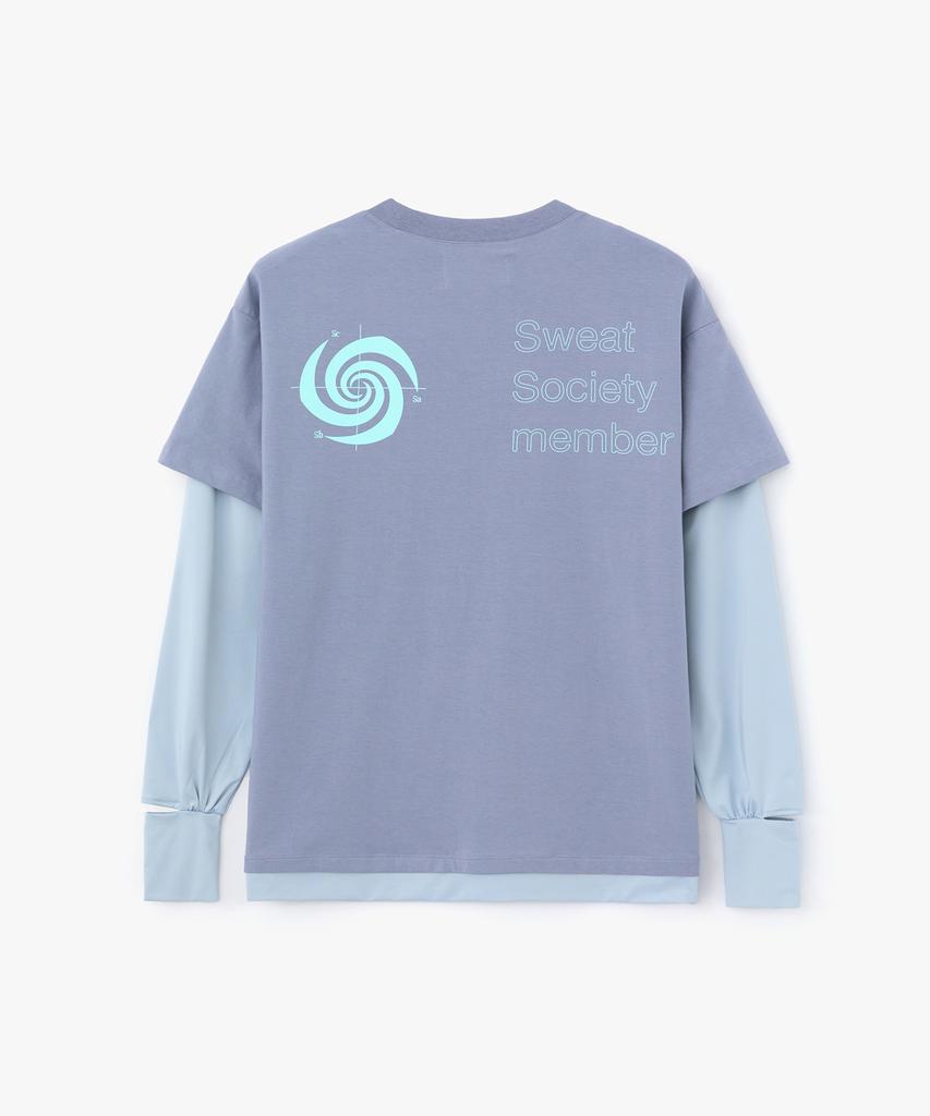 AGOW Glide Fit Long Sleeve T-Shirt Sky Blue