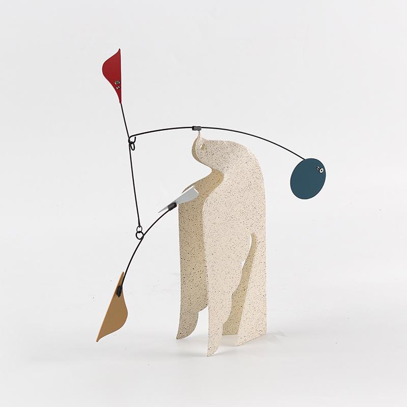 Nordic Bird Balance Metal Art Ornament for Home and Office Décor