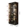 Liquor Wall Wine Cabinets Display Glass Modern Home Wine Cabinets Living Room Storage Meuble Vin European Furniture QF50JG
