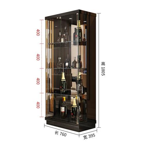 Liquor Wall Wine Cabinets Display Glass Modern Home Wine Cabinets Living Room Storage Meuble Vin European Furniture QF50JG