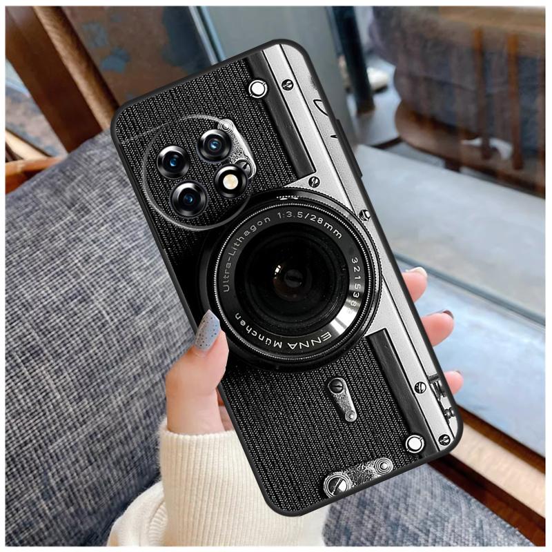 Retro Camera Vintage Case For OnePlus 13 15 13R 13T 12 12R 11 9 10 Pro 10T 8T Nord 5 CE 2 3 4 Lite N20 N30 Coque