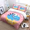 "Playful Dinosaur Kids Decor Set" Exquisite three-piece bedding set gift for kids and adults