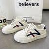 Fashion New Women Breathable Casual Lightweight Sneakers Lace-up Vulcanized Shoes Ladies Soft Sole Wear-Resistant Sneakers Female Shoes