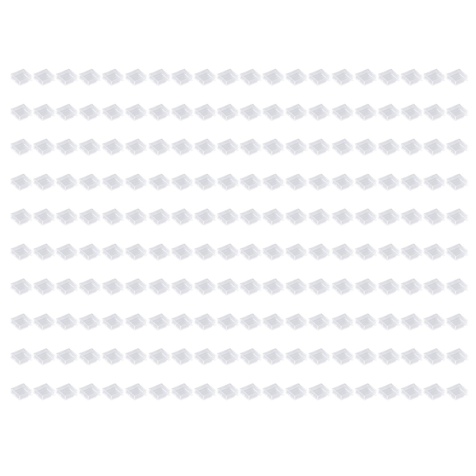 

200PCS Tact Switch Button Caps ABS Plastic Square Key Switch Covers Transparent Color