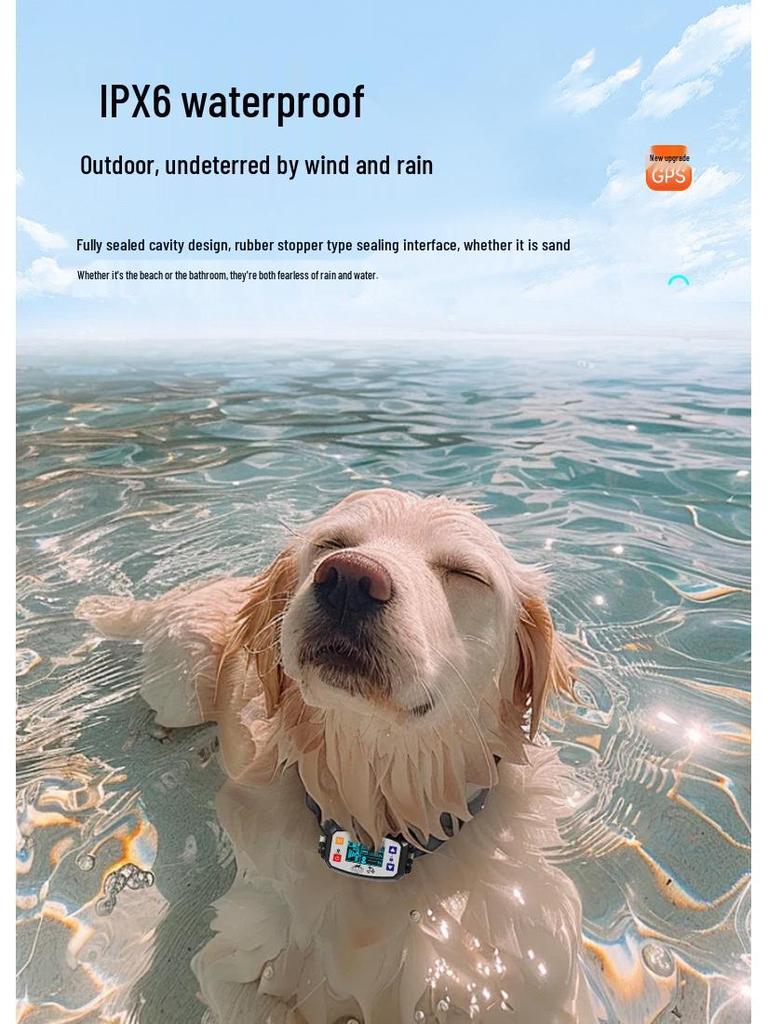 Cross-Border GPS Dog Fence & Training Device - Waterproof Anti-Barking Shock Collar