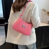 Winter New Personalized High-value Bow Portable Crescent Bag Sweet Retro Niche Design Armpit Bag
