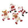4PCS Adornos para Árbol de Navidad Tela de Algodón Colgante de Muñeca Linda Decoraciones Colgantes de Navidad para Niños