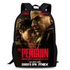 Penguin Backpack The Oxford Fabric School Bag Breathable Cushioned Straps Kids