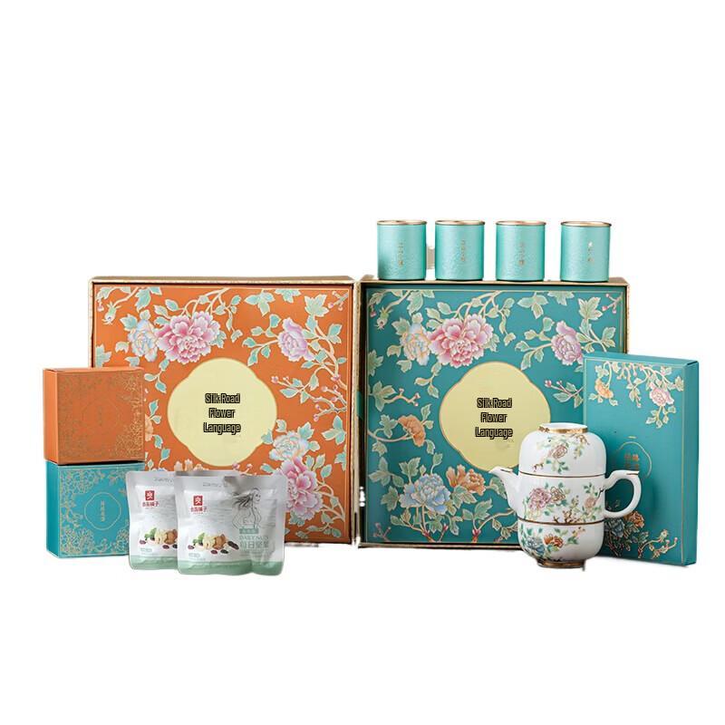 Silk Road Flower Language Ceramic Tea Set