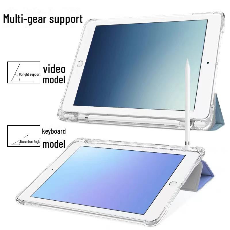 "Leather Protective Case with Pen Slot for iPad 10.2 & Air 4/5, Soft Shell"