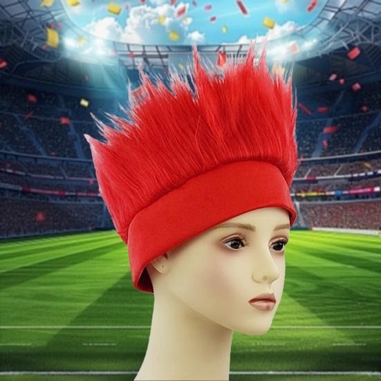Hairy Costume Headband Empty Top Design Headband Wig Decor Elastic Soft Headgear Ball Fan Hair Accessory