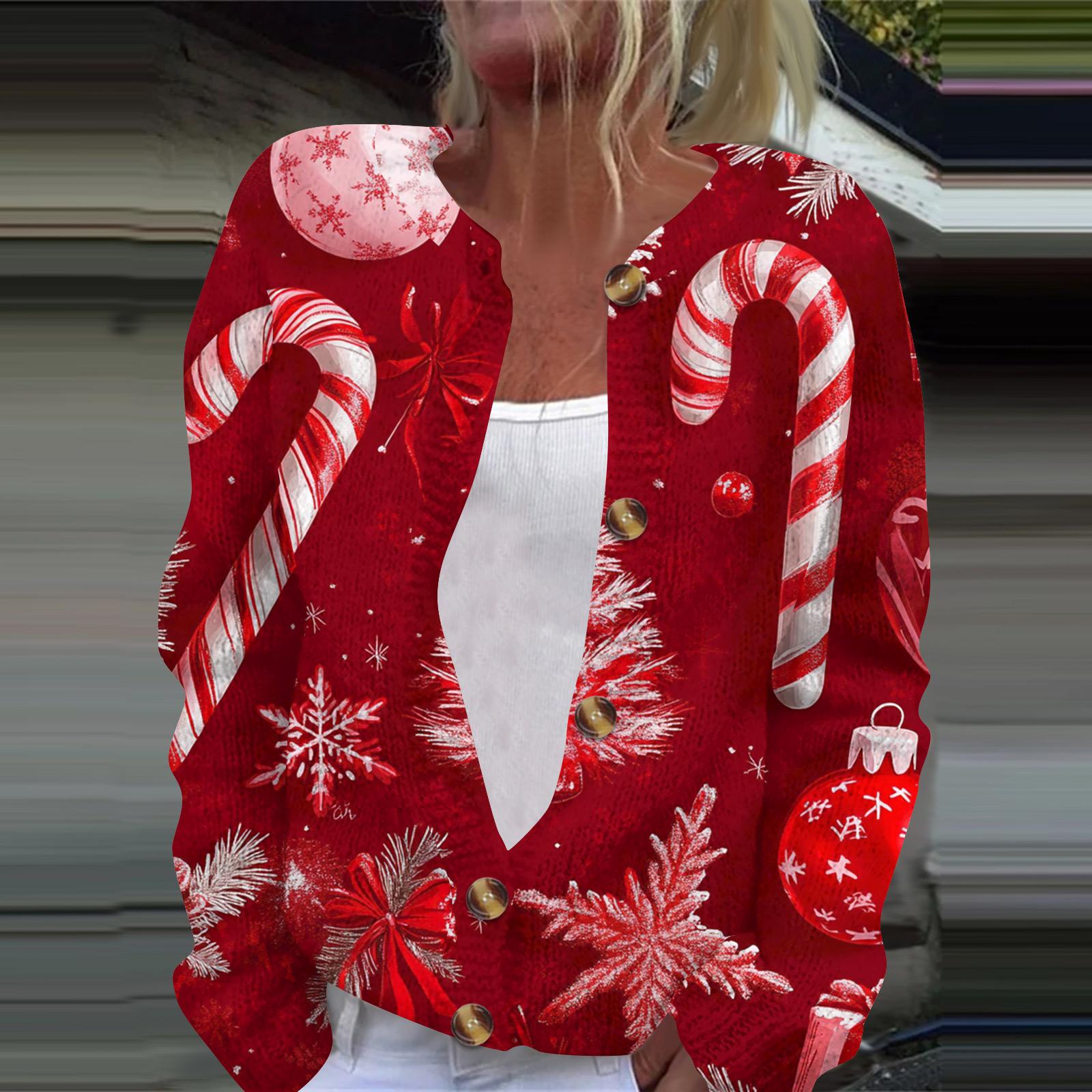 

Женская модная принтованная куртка с длинным рукавом и вязанным кардиганом на пуговицах M