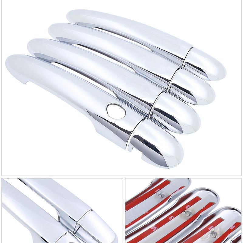 For Nissan Primera P12 2001 2002 2003 2004 2005 2006 2007 Luxuriou Chrome Door Handle Cover Trim Set Car Styling Accessories ABS