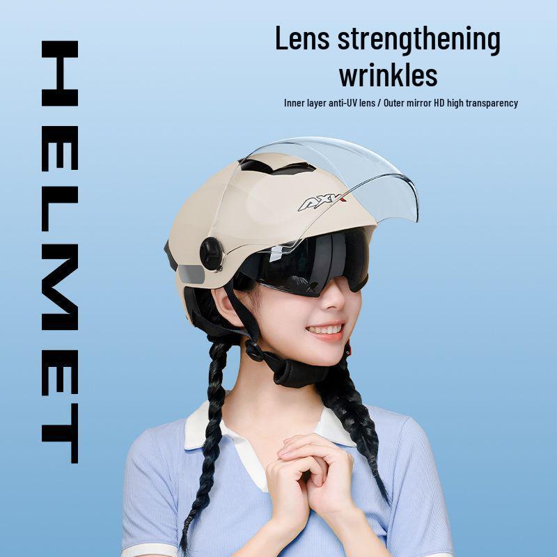 3C Certified Electric Vehicle Helmet, All-Season Half Helmet for Men and Women