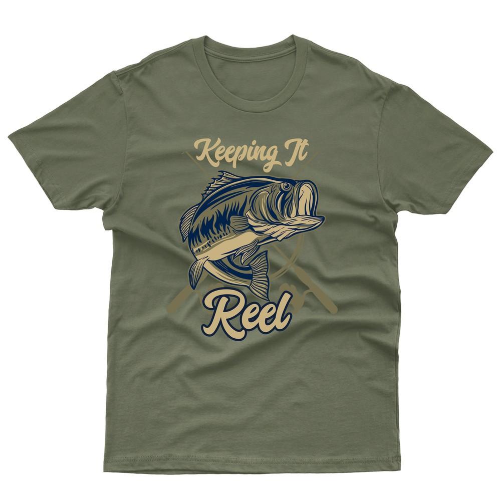 

Keep It Reel Рыбалка Увлечение Зависимый Хобби Смешная Топ Футболка 4XL