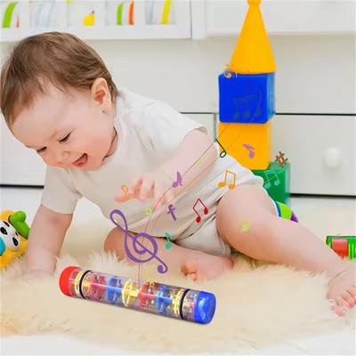 Baby Rain Stick Musical Instrument Toys Rainmaker Rattle Toy for Babies Toddler Rattle Shaker Sensory Development Toy