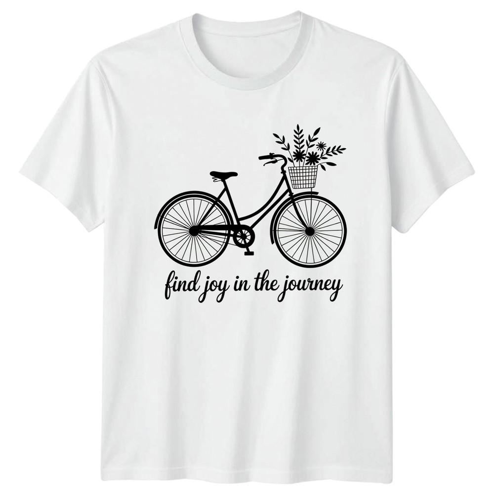 Find Joy In The Journey Unisexs TShirt Recreational Biking Cycling Birthday Gift S