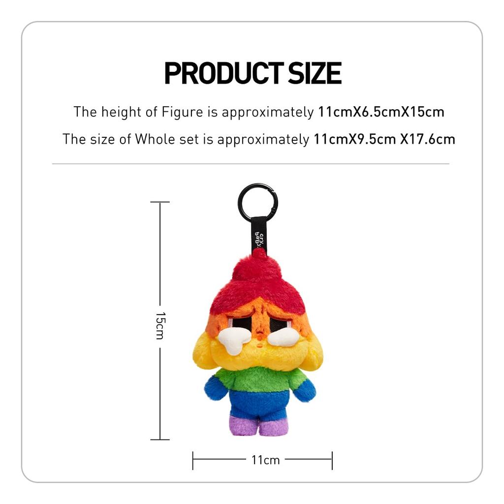 CRYBABY CHEER Plush Pop Mart Blind Box Plastic Premium PVC Soft Original Birthday Gift [POP MART] UP, BABY! Pendant, Gachapon, Figure, Model, Toy,