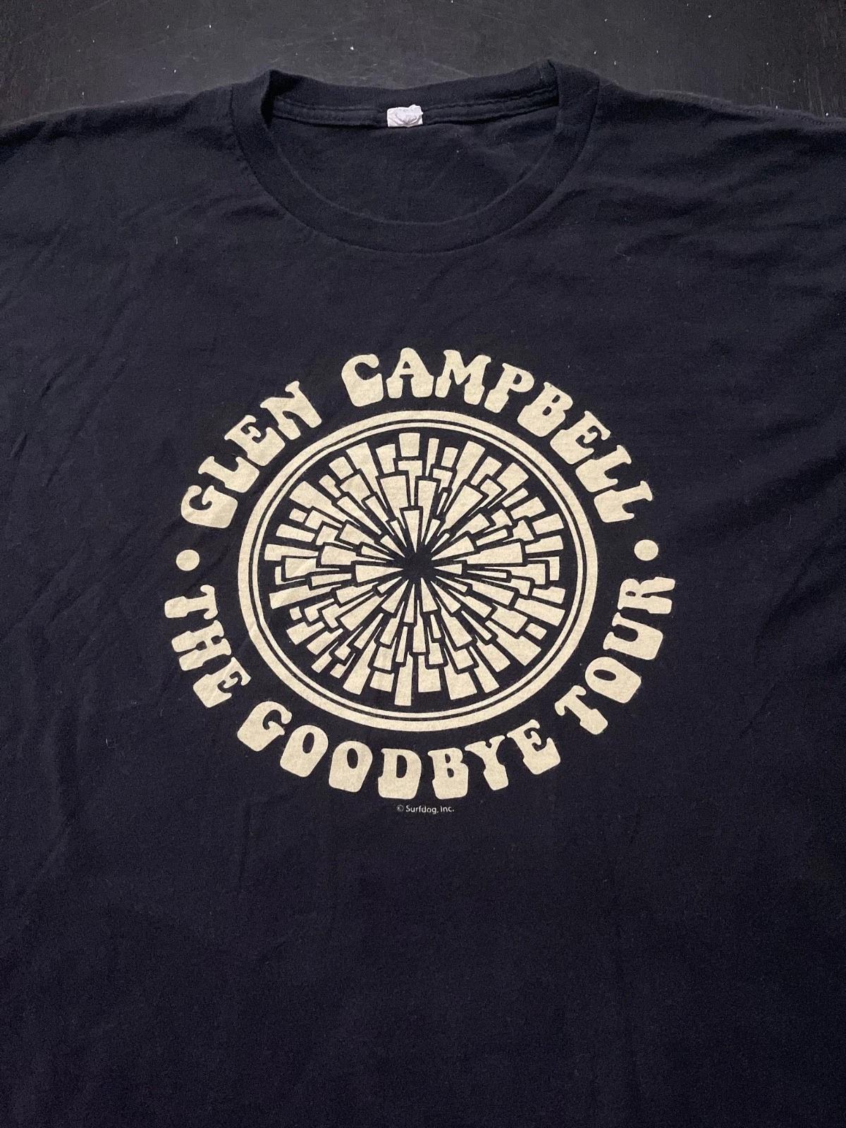 Glen Campbell - The Goodbye Tour T-Shirt, Black, Size: XXL 2XL 3XL
