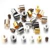 20-50pcs/lot 2-14mm Copper Crimp End Caps Tassel Leather Cords End Tip Beads Caps For Jewelry Making Findings DIY Accessories