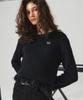 FALLETT Fringe Long Sleeve Knit Black