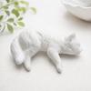 DYS Cute Cat Figurine Computer Monitor Decor, 3D Printed Screen TV Topper, Small Kitten Car Dashboard Ornament for Rearview Mirror, Office Desk