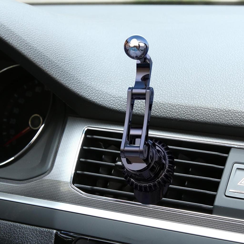 Car Air Outlet Hook Clamp 17mm Ball Head Extended Metal Base For Car Air Vent Clip Mount Car Phone Holder Extension Rod