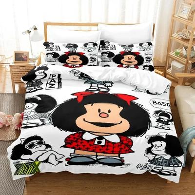 3D Druck Mafalda Bettwäsche Set Bettbezug Bettset Steppdecke Kissenbezug Bettdecke King Queen Size Jungen Erwachsene Bettwäsche Set