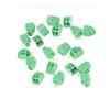 20PCS Green 2 Pin Terminal Block 2.54mm Pitch Plug-in Type PCB Mount Connector Connectable Terminal Connector PCB Mounting