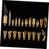 PLAFOPE Woodburning Tools Kit 22pcs Soldering Iron Tips for Special Carving Branding Decorative Patterns